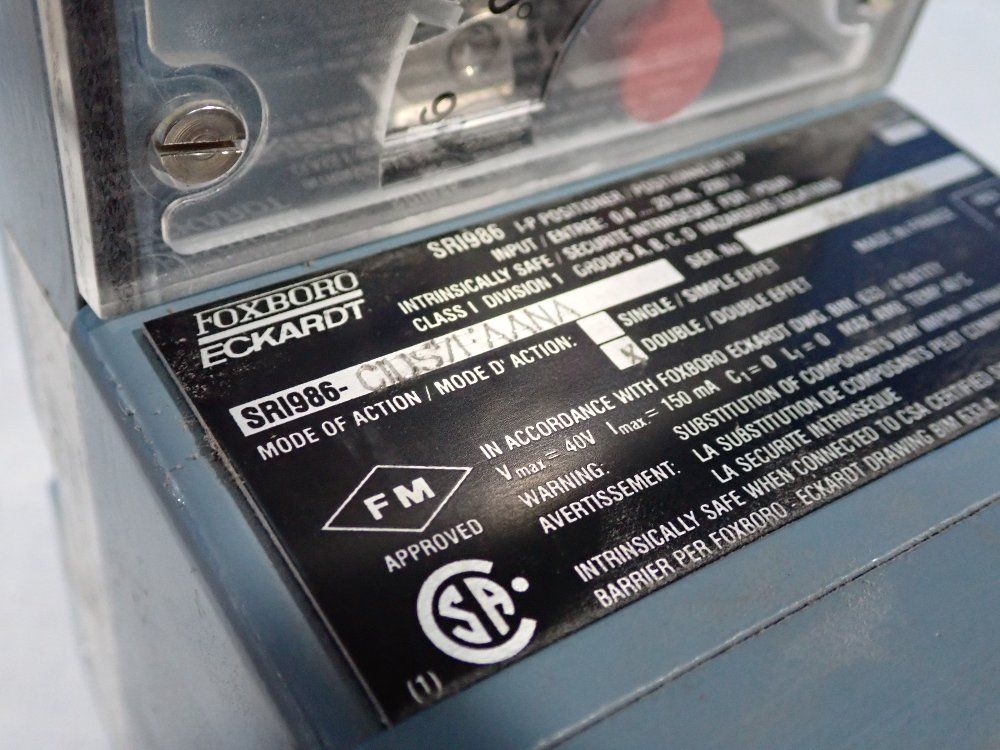 Foxboro Positioner - Sri986