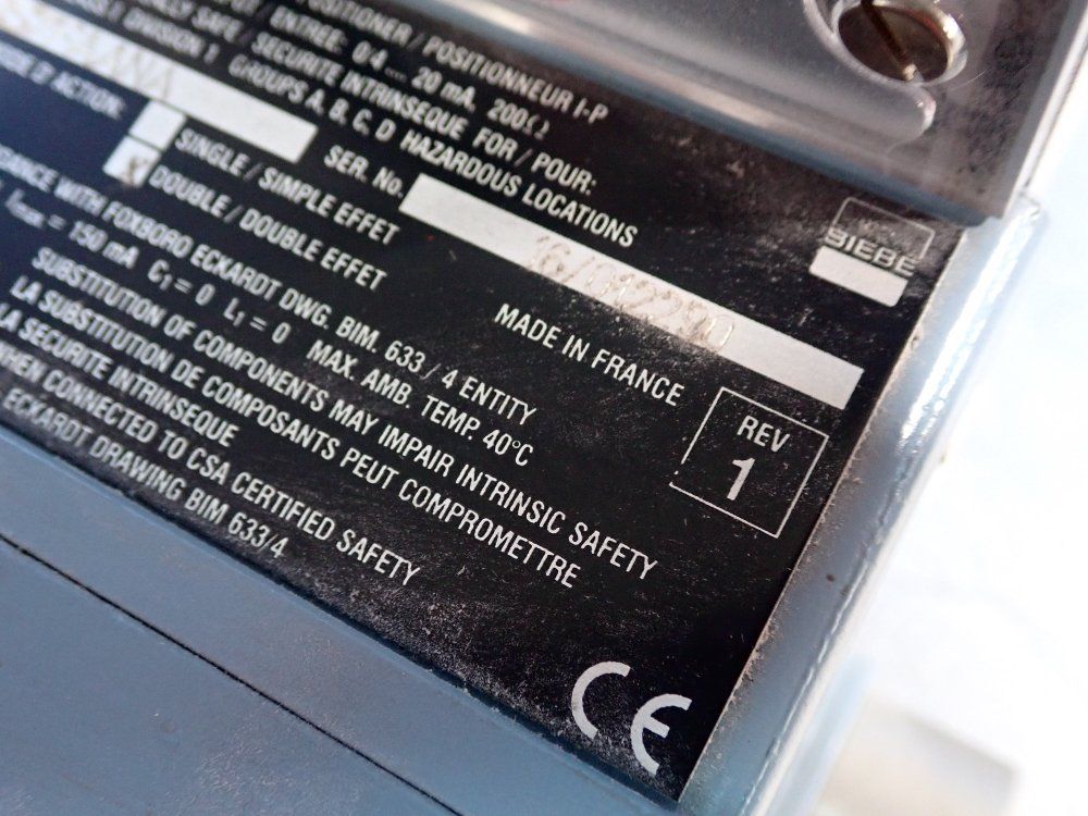 Foxboro Positioner - Sri986