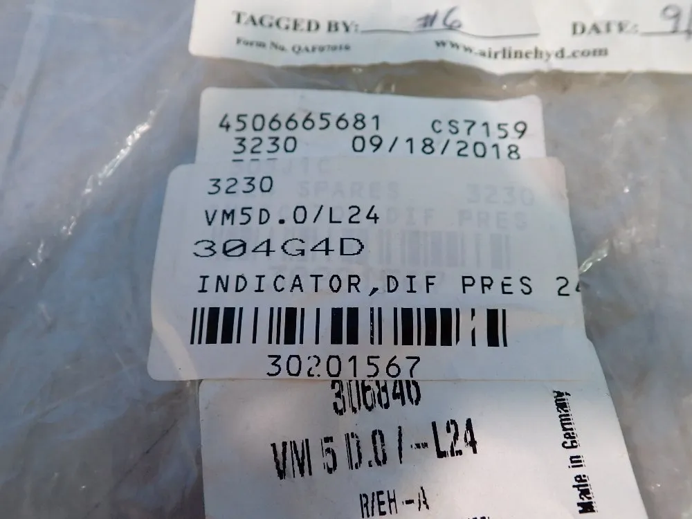 Hydac Indicator - Vm 5 D.0/-l24