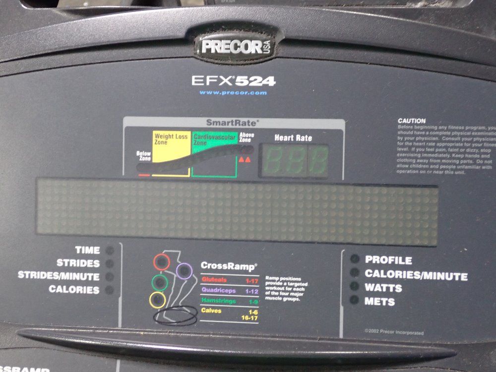 Precor Elliptical Machine - Efx524