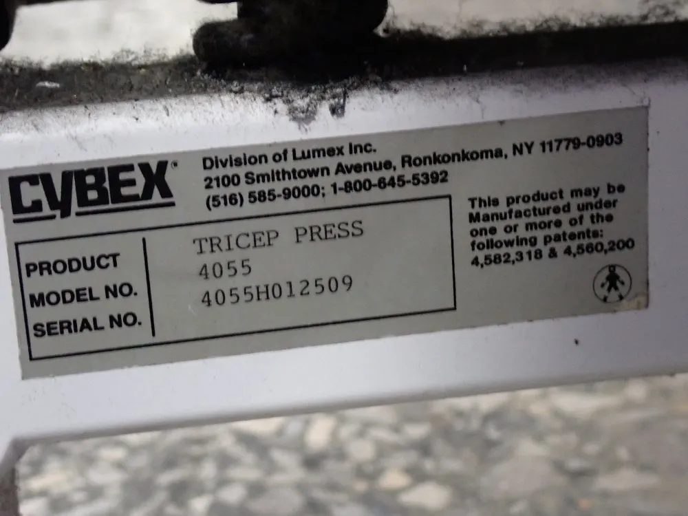 Cybex Tricep Press Exercise Machine - 4055