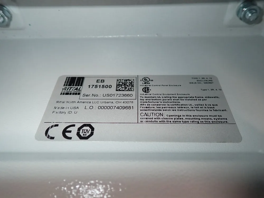 Rittal Control Panel Enclosure