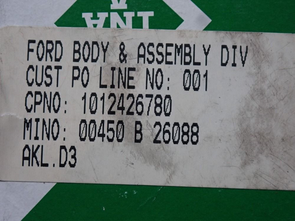 Ina 6,000 Rpm Ball Bearing, Axial Deep Groove - Akl D3