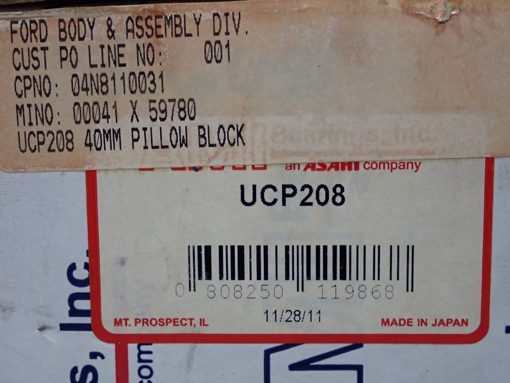 Ami Bearings Set Screw Locking Pillow Block Unit, Upc200 Series - Ucp208