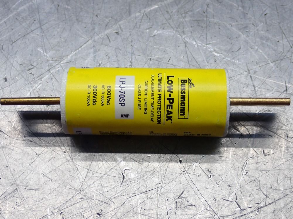 Bussmann Fuse, Series Class J, Time-delay, 7 Pcs - Lpj-70sp