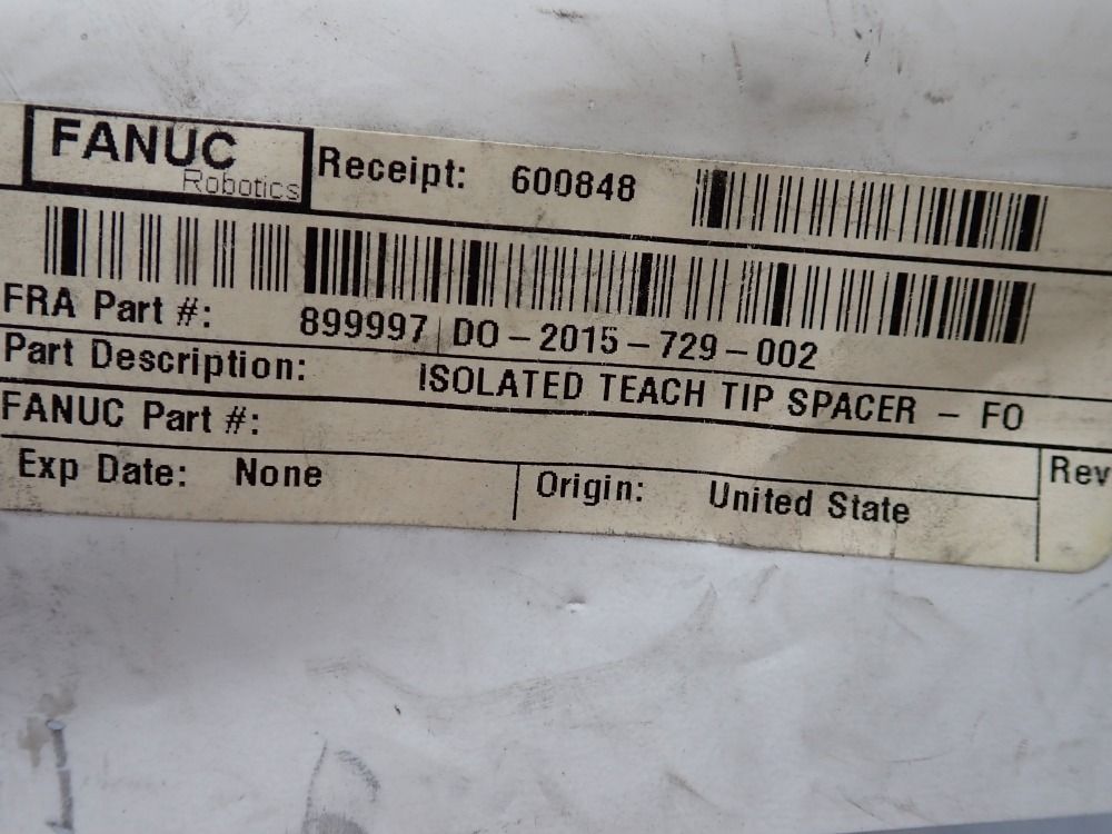 Fanuc Isolated Teach Tip Spacer - Do-2015-729-002