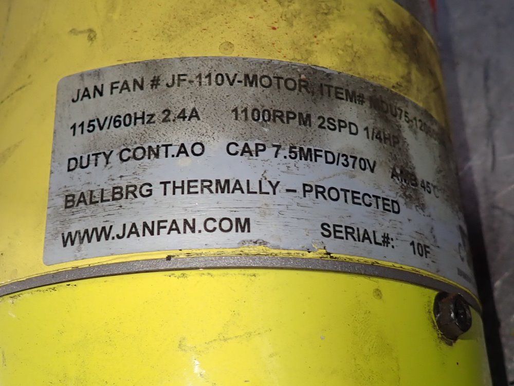 Janfan 1/4 Hp Motor - Mdu75-12060s-4