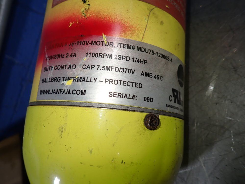 Janfan 1/4 Hp Motor - Mdv75-12060s-4