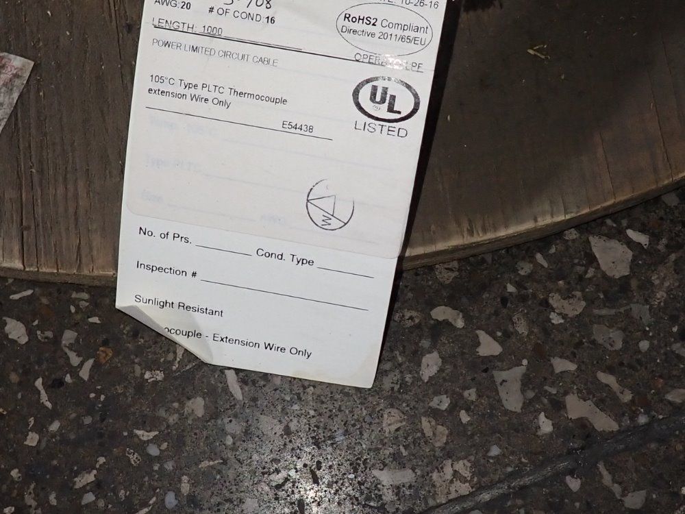 Pyromation 1000 Ft Cable - J20-5-908