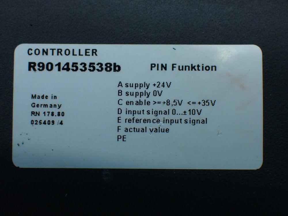 Rexroth Hydraulic Servo Drive. R900874610, R901453538b - R901454653