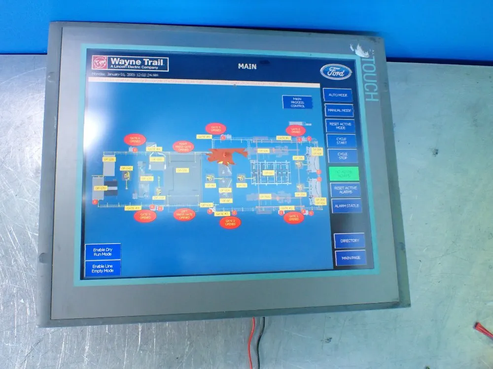 Siemens Mp 377 19" Touch Computer. Powers On, Picture Fuzzy - 6av6 644-0ac01-2ax1