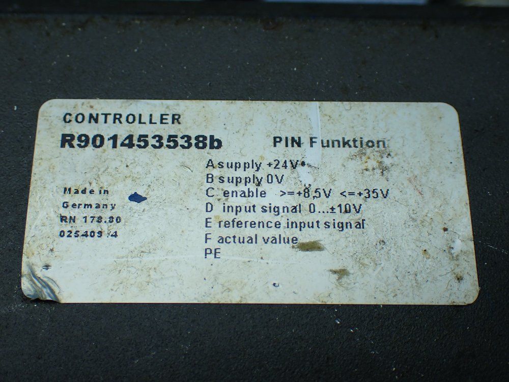 Rexroth Hydraulic Servo Drive: R900874610, R901453538b - R901454653