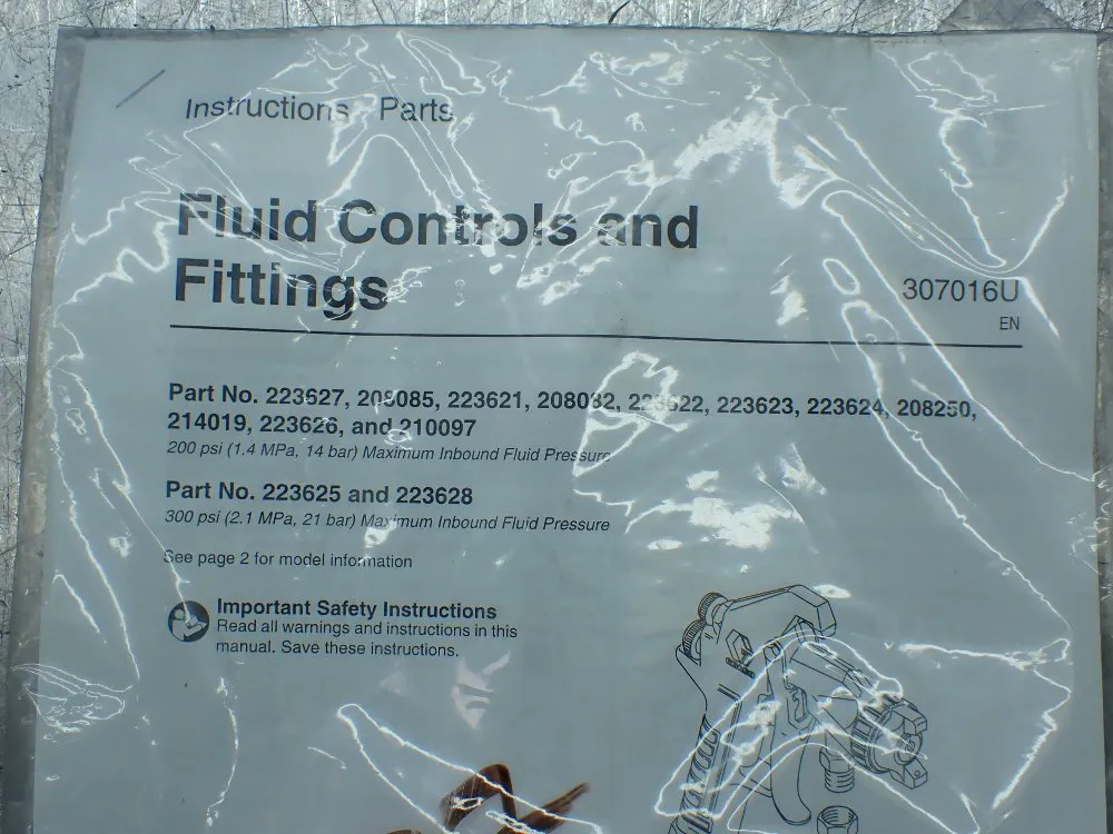 Graco Straight Adapter For Gun Regulator - 223625