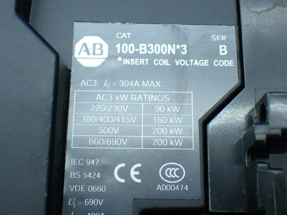 Allen-bradley Contactor. - 100-b300n*3