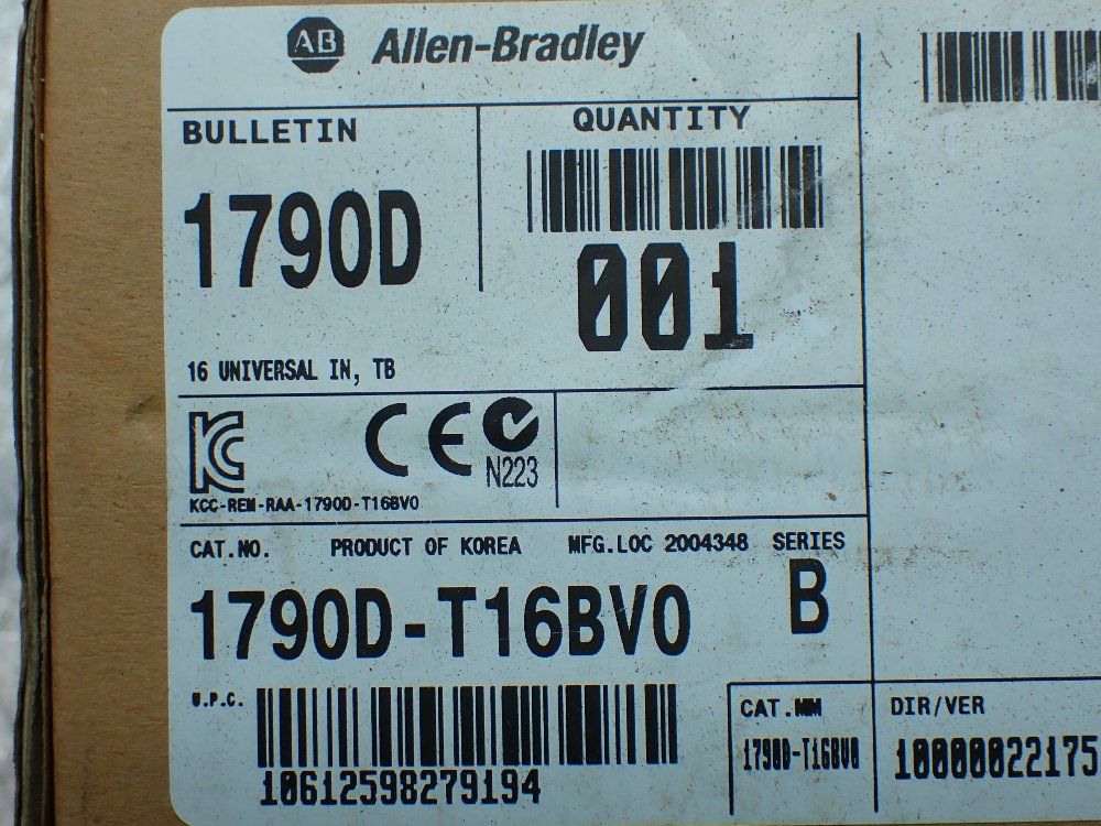 Allen-bradley Base Block Module - 1790d-t16bv0