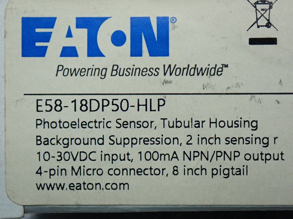 Eaton Harsh-duty Sensor Unit - E58-18dp50-hlp