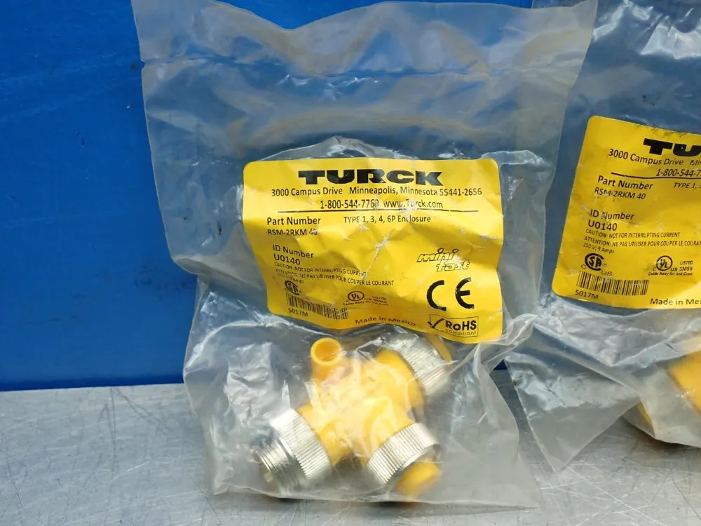 Turck Minifast T-connection Splitter, 4pcs - Rsm-2rkm40