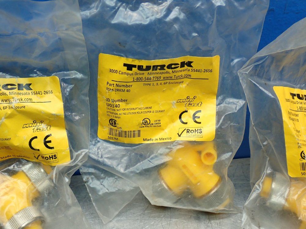 Turck Minifast T-connection Splitter, 4pcs - Rsm-2rkm40