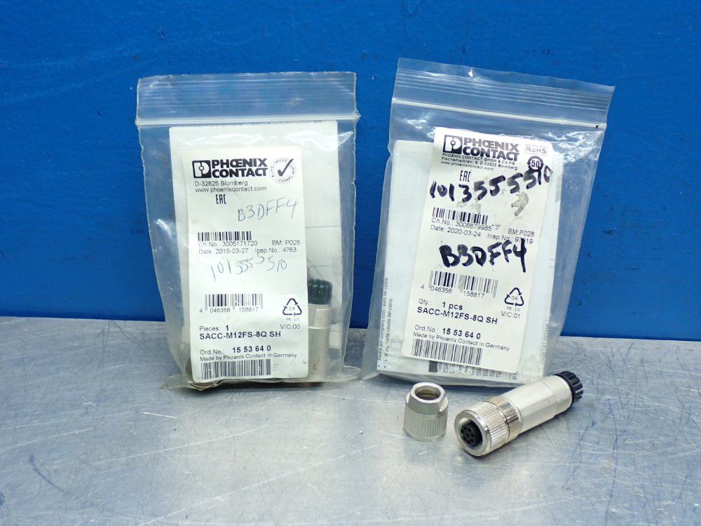 Phoenix Contact Interconnect Data Connector, 2pcs - Sacc-m12fs-8qsh
