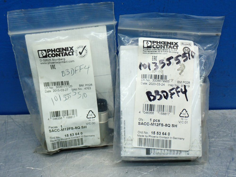 Phoenix Contact Interconnect Data Connector, 2pcs - Sacc-m12fs-8qsh