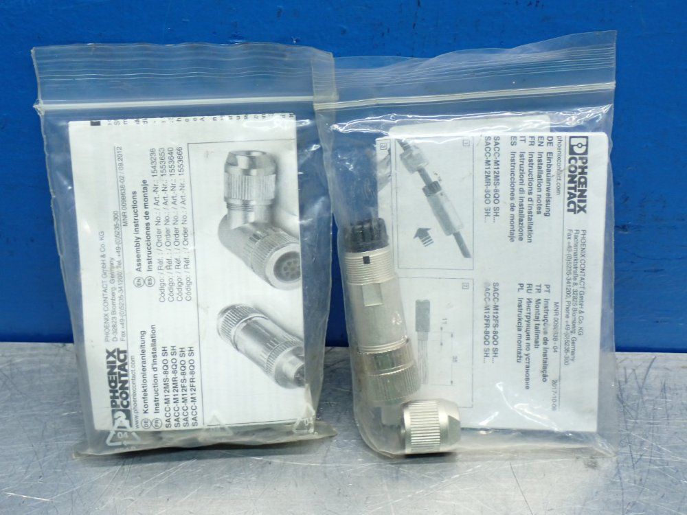 Phoenix Contact Interconnect Data Connector, 2pcs - Sacc-m12fs-8qsh