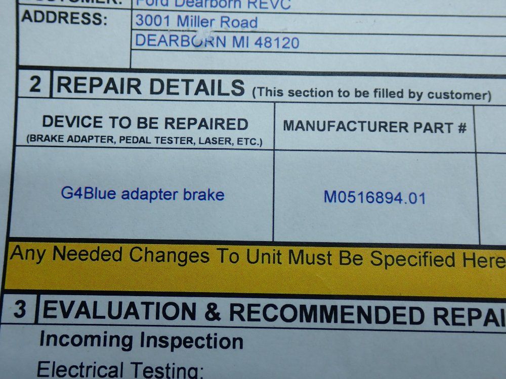 Durr G4blue Adapter Brake - M0516894.01