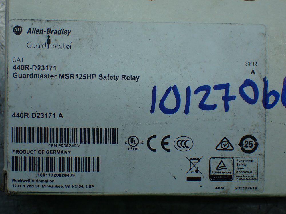 Allen-bradley Guardmaster Safety Relay. - 440r-d23171