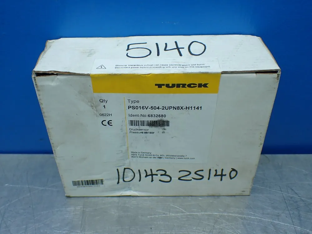 Turck Pressure Sensor With Analogue Output - Ps016v-504-2upn8x-h1141