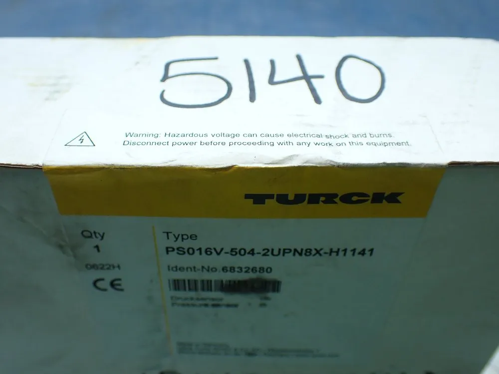 Turck Pressure Sensor With Analogue Output - Ps016v-504-2upn8x-h1141