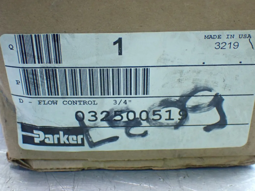 Parker 250psig Max Flow Control Valve. - 032500519