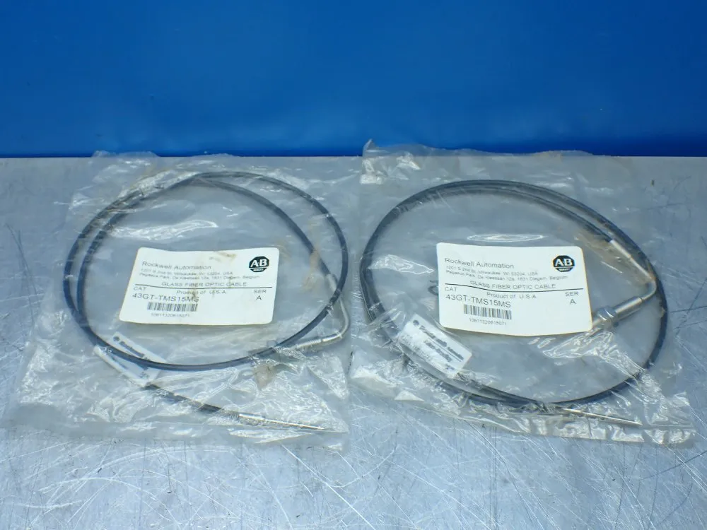 Rockwell Automation 2 Glass Fiber Optic Cables - 43gt-tms15ms