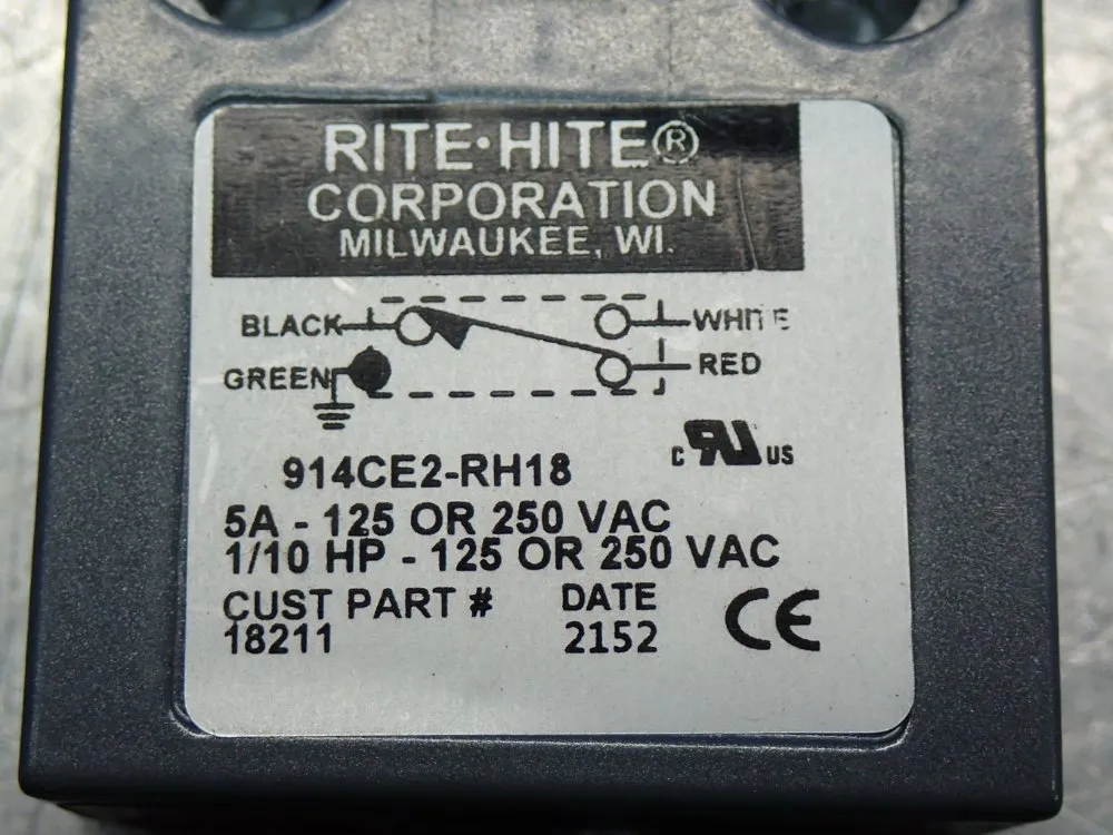 Rite-hite 1/10hp Limit Switch - 914ce2-rh18