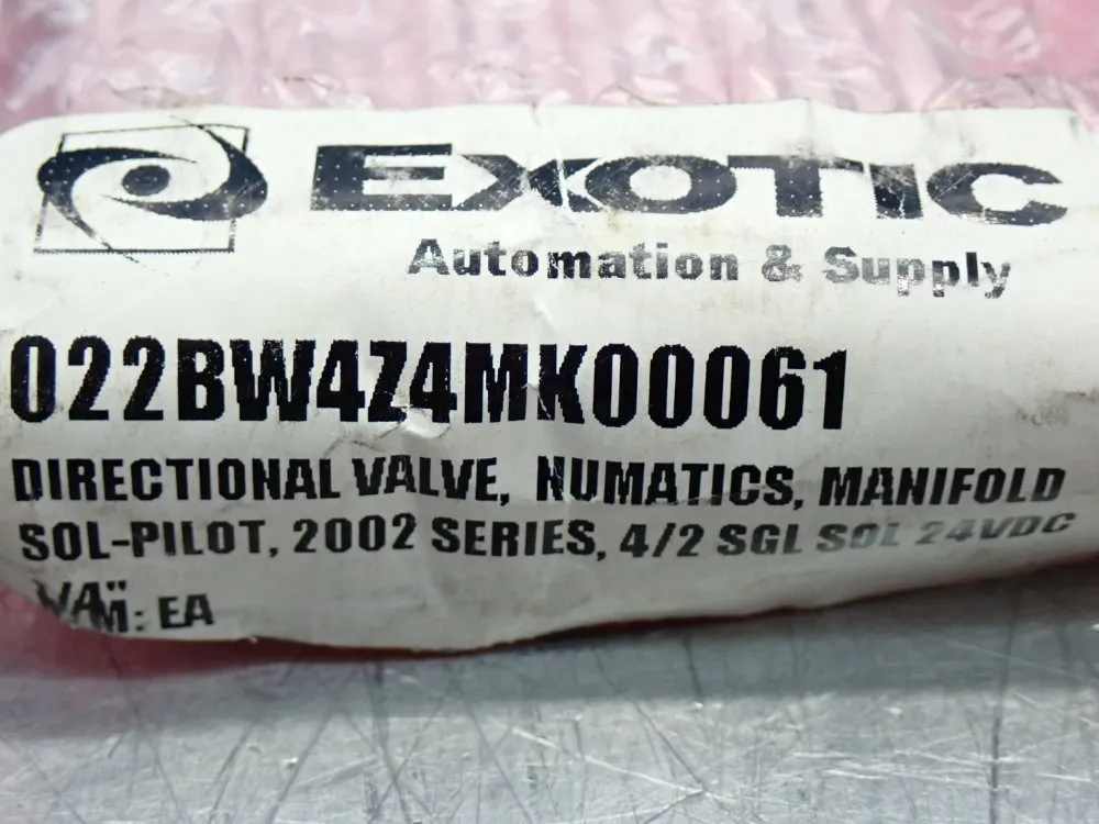 Numatics Pneumatic Solenoid Valve 2002-series - 022bw4z4mk00061