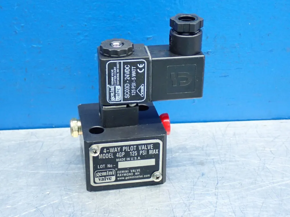 Gemini Valve Compact 4-way Pilot/solenoid Valve - 4gp
