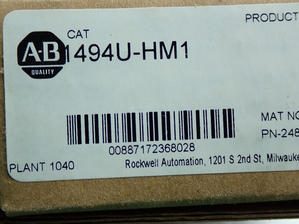 Allen Bradley Fusible Disconnect Switch Kit - 1494u-j30-cr-m