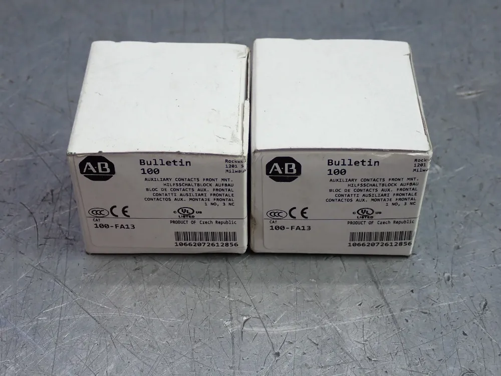 Allen-bradely Auxiliary Contacts Front Mounting 2 Pcs - 100-fa13
