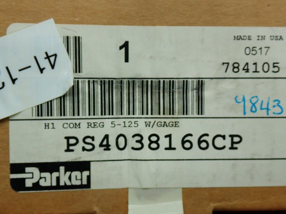 Parker 5 To 125psi H1-series Isys Sandwich Regulator - Ps4038166cp