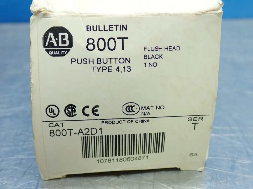 Allen Bradley 30mm Momentary Push Button - 800t-a2d1