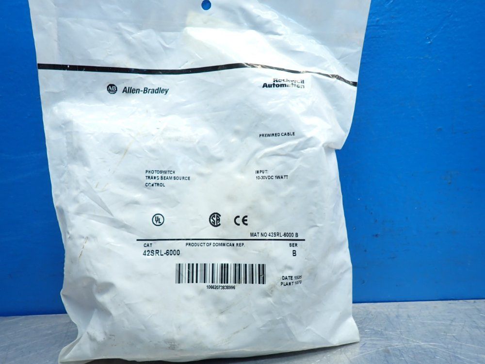 Allen Bradley 36.6 M Photoswitch Photoelectric Sensor - 42srl-6000