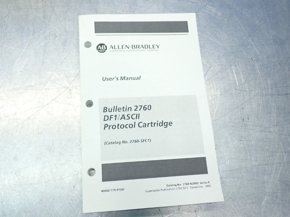 Allen Bradley Series-a Plc Industrial Protocol Cartridge - 2760-sfc1