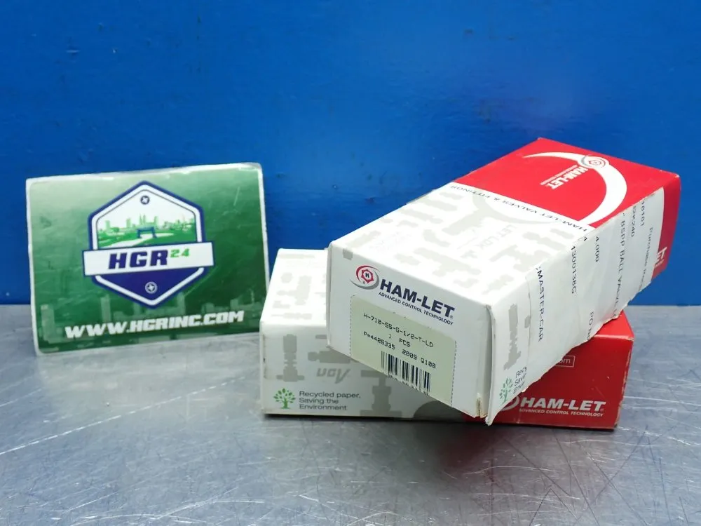 Ham-let Compression Locking Handle Ball Valve Unit, 2pcs - H-710-55-g-1/2-t-ld