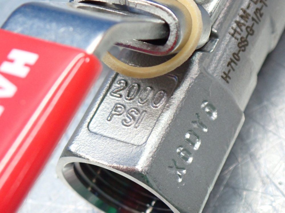 Ham-let Compression Locking Handle Ball Valve Unit, 2pcs - H-710-55-g-1/2-t-ld