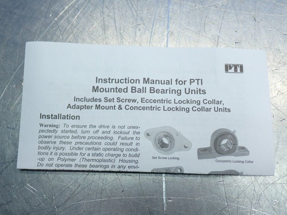 Pti Pillow Block Bearing Unit - Sw214x70umm