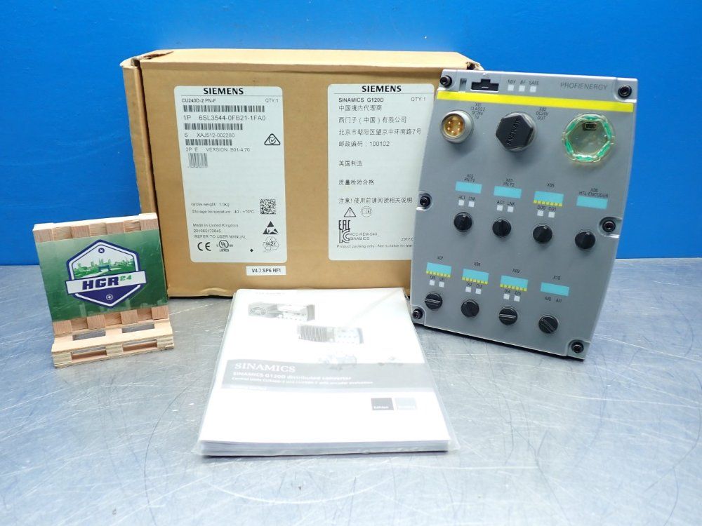 Siemens Sinamics G120d Control Unit - 6sl3544-0fb21-1fa0