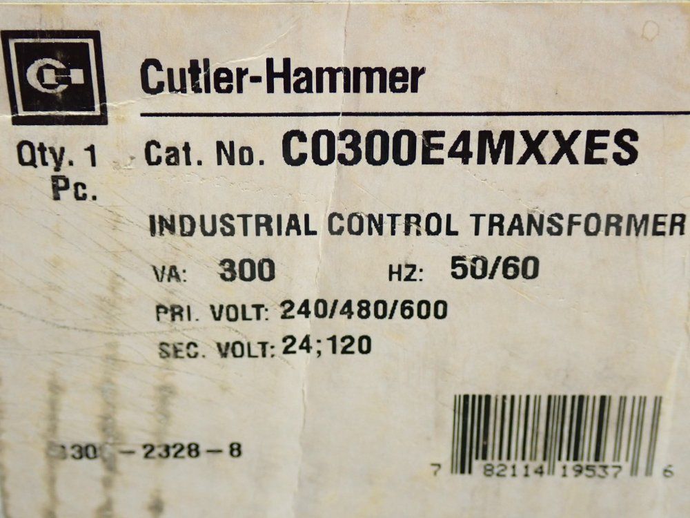 Cutler-hammer Industrial Control Transformer - C0300e4mxxes