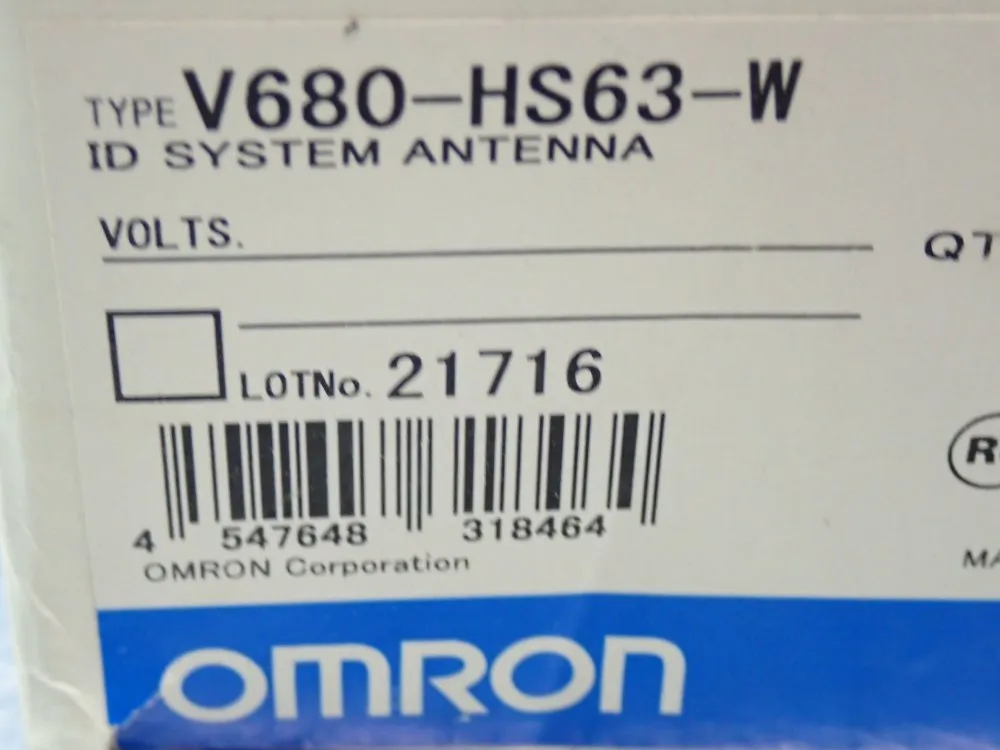 Omron V680-series Rfid System Antenna - V680-hs63-w