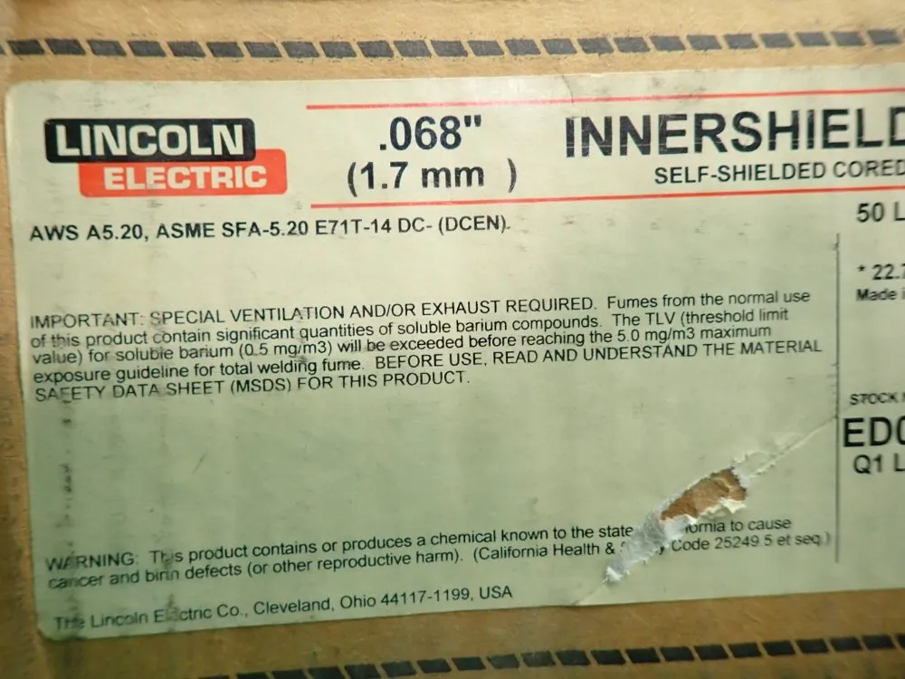 Lincoln Electric Innershield Self-shielded Flux Core Wire - N4-152