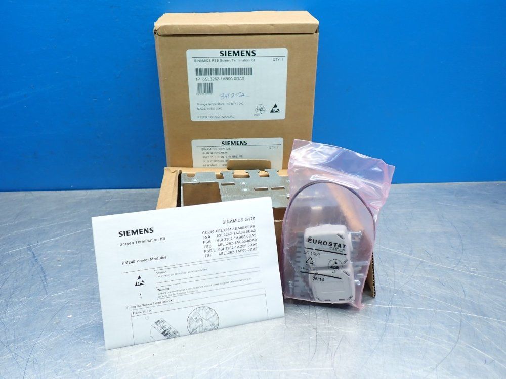 Siemens Power Module Fsb Pm240 Sinamics Screening Kit - 6sl3262-1ab00-0da0
