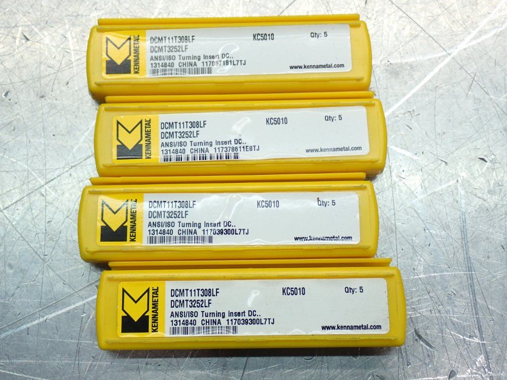 Kennametal Carbide Grooving Turning Insert, 20pcs - Kc5010