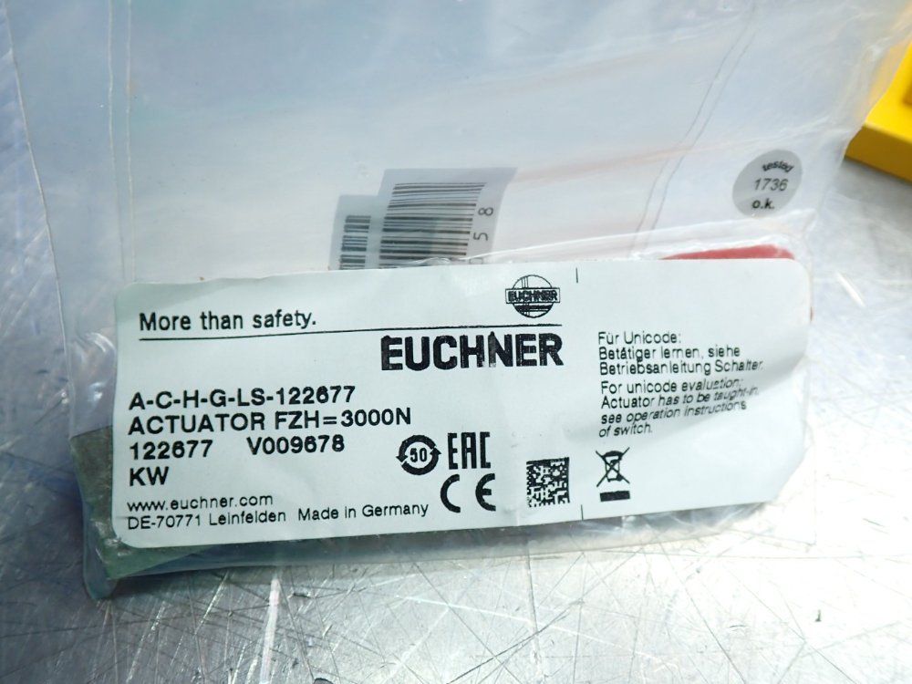 Euchner Ctp, Cta Steel Safety Switch Bolt - Riegelctp-ac-123653